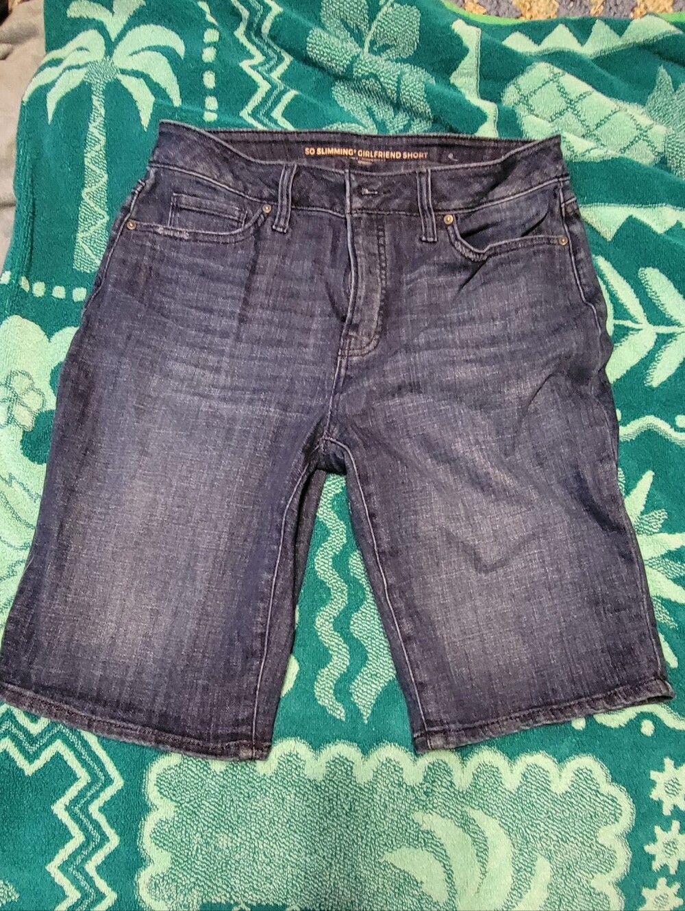 Chico's Dark Indigo 'So Slimming' Girlfriend Bermuda Shorts